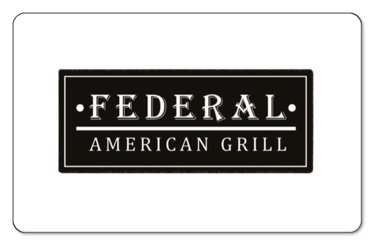 federal american grill logo on a white background